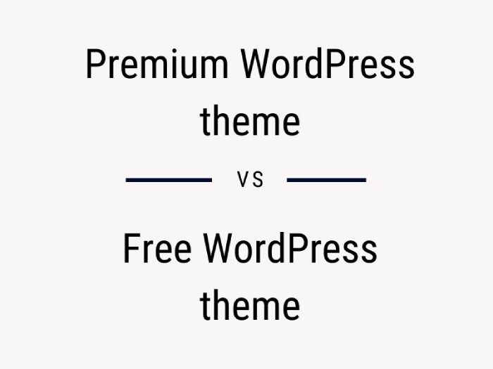 Free VS Paid WP theme